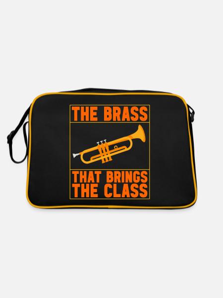 Trumpet Trumpet Player - Retro Bag - black/gold - Back
