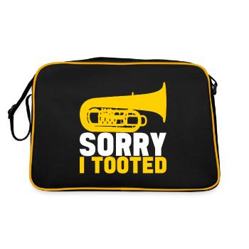 Tuba tuba player - Retro Bag - black/gold - Back