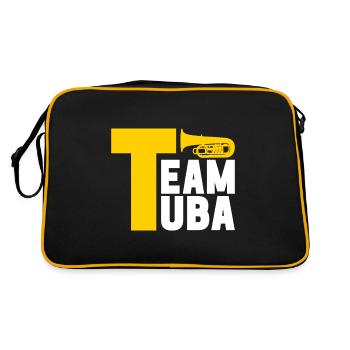 Tuba tuba player - Retro Bag - black/gold - Back