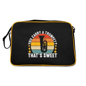 Tuba tuba player - Retro Bag - black/gold - Back