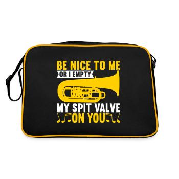 Tuba tuba player - Retro Bag - black/gold - Back