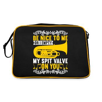 Tuba tuba player - Retro Bag - black/gold - Back