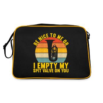 Tuba tuba player - Retro Bag - black/gold - Back