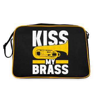 Tuba tuba player - Retro Bag - black/gold - Back