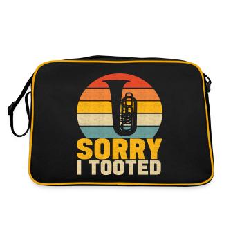 Tuba tuba player - Retro Bag - black/gold - Back