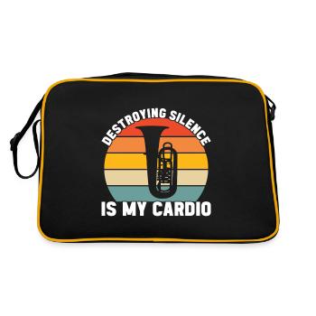Tuba tuba player - Retro Bag - black/gold - Back