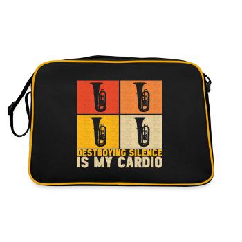 Tuba tuba player - Retro Bag - black/gold - Back