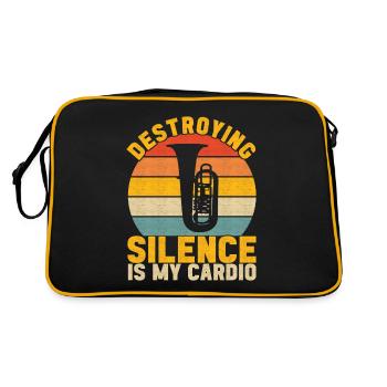 Tuba tuba player - Retro Bag - black/gold - Back