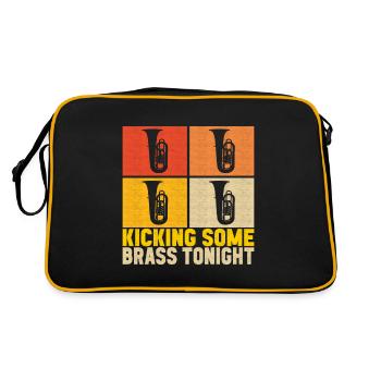 Tuba tuba player - Retro Bag - black/gold - Back