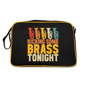 Tuba tuba player - Retro Bag - black/gold - Back