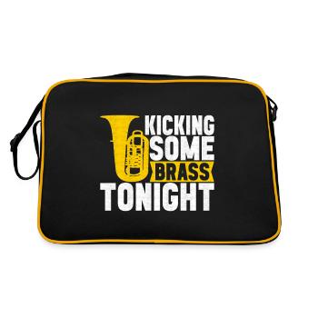 Tuba tuba player - Retro Bag - black/gold - Back