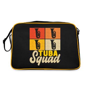 Tuba tuba player - Retro Bag - black/gold - Back