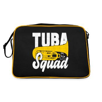 Tuba tuba player - Retro Bag - black/gold - Back