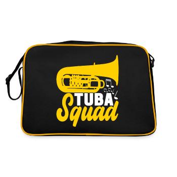 Tuba tuba player - Retro Bag - black/gold - Back