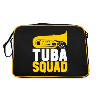 Tuba tuba player - Retro Bag - black/gold - Back