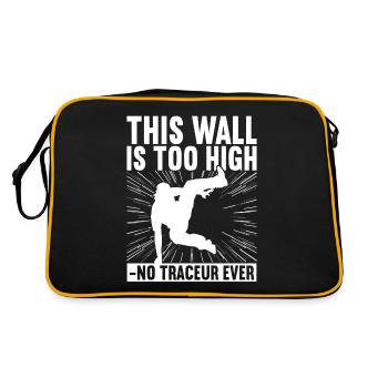 Parkour Freerunning - Retro Bag - black/gold - Back