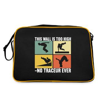 Parkour Freerunning - Retro Bag - black/gold - Back