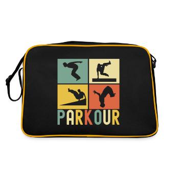 Parkour Freerunning - Retro Bag - black/gold - Back