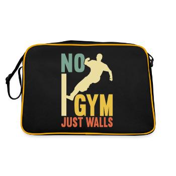 Parkour Freerunning - Retro Bag - black/gold - Back