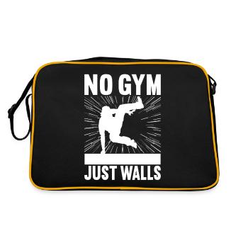 Parkour Freerunning - Retro Bag - black/gold - Back