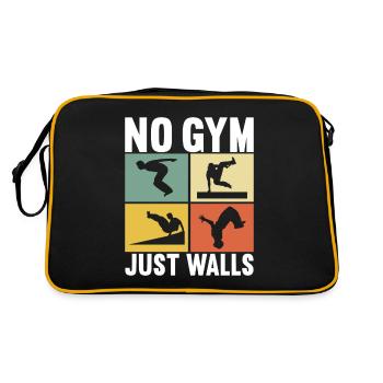 Parkour Freerunning - Retro Bag - black/gold - Back