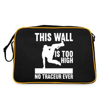 Parkour Freerunning - Retro Bag - black/gold - Back