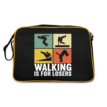 Parkour Freerunning - Retro Bag - black/gold - Back
