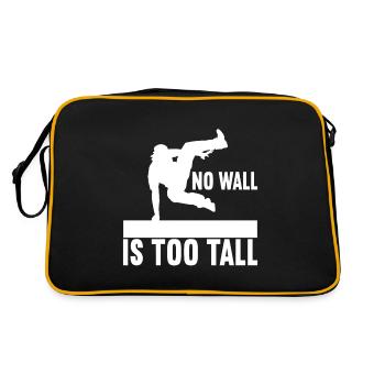 Parkour Freerunning - Retro Bag - black/gold - Back