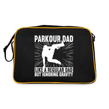 Parkour Freerunning - Retro Bag - black/gold - Back