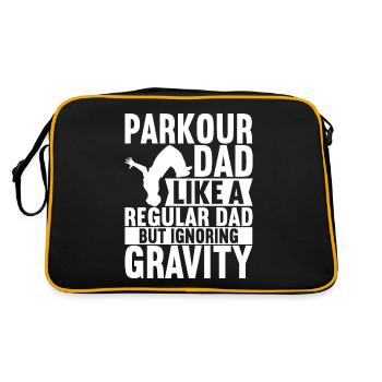 Parkour Freerunning - Retro Bag - black/gold - Back