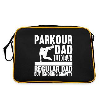 Parkour Freerunning - Retro Bag - black/gold - Back