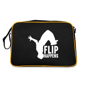 Parkour Freerunning - Retro Bag - black/gold - Back