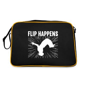 Parkour Freerunning - Retro Bag - black/gold - Back