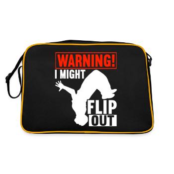 Parkour Freerunning - Retro Bag - black/gold - Back