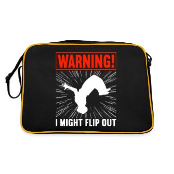 Parkour Freerunning - Retro Bag - black/gold - Back