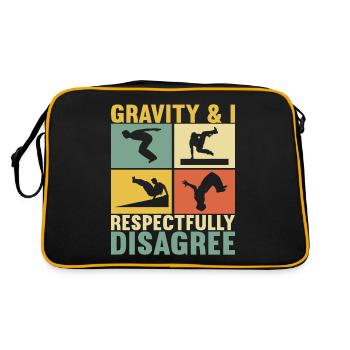 Parkour Freerunning - Retro Bag - black/gold - Back