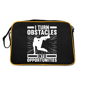 Parkour Freerunning - Retro Bag - black/gold - Back