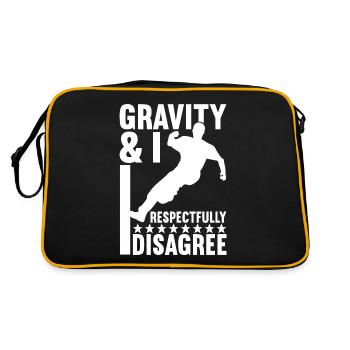 Parkour Freerunning - Retro Bag - black/gold - Back