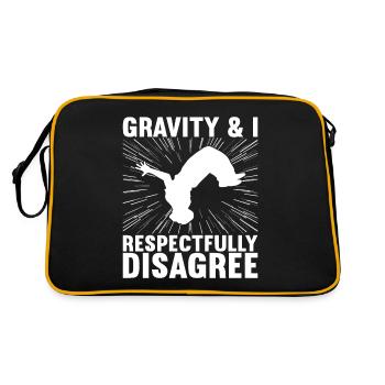 Parkour Freerunning - Retro Bag - black/gold - Back