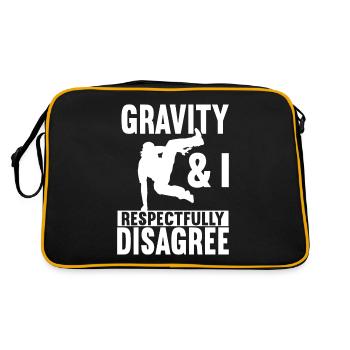 Parkour Freerunning - Retro Bag - black/gold - Back