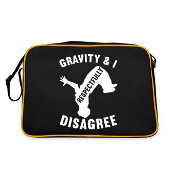 Parkour Freerunning - Retro Bag - black/gold - Back