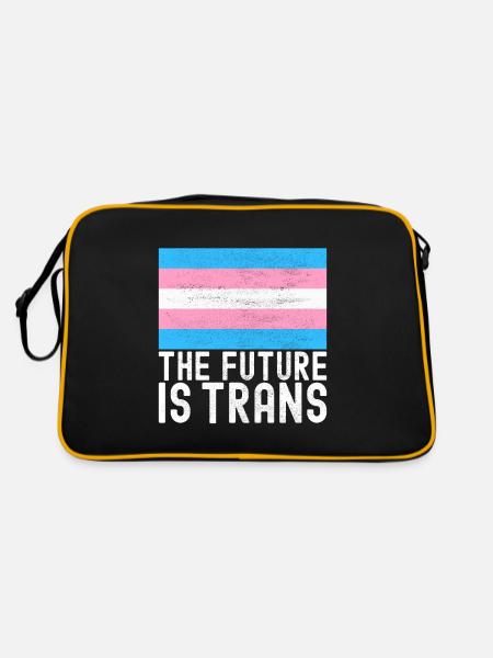 Transgenre Trans LGBTQ - Sac Retro - noir/or - Dos