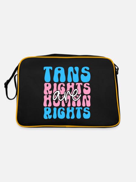 Transgenre Trans LGBTQ - Sac Retro - noir/or - Dos
