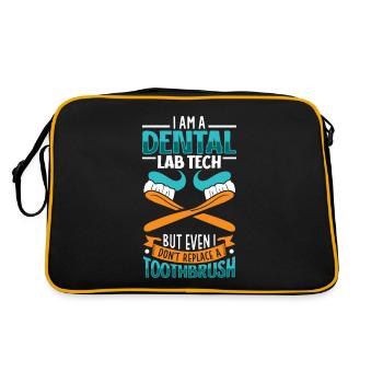 Je suis prothésiste dentaire - Sac Retro - noir/or - Dos