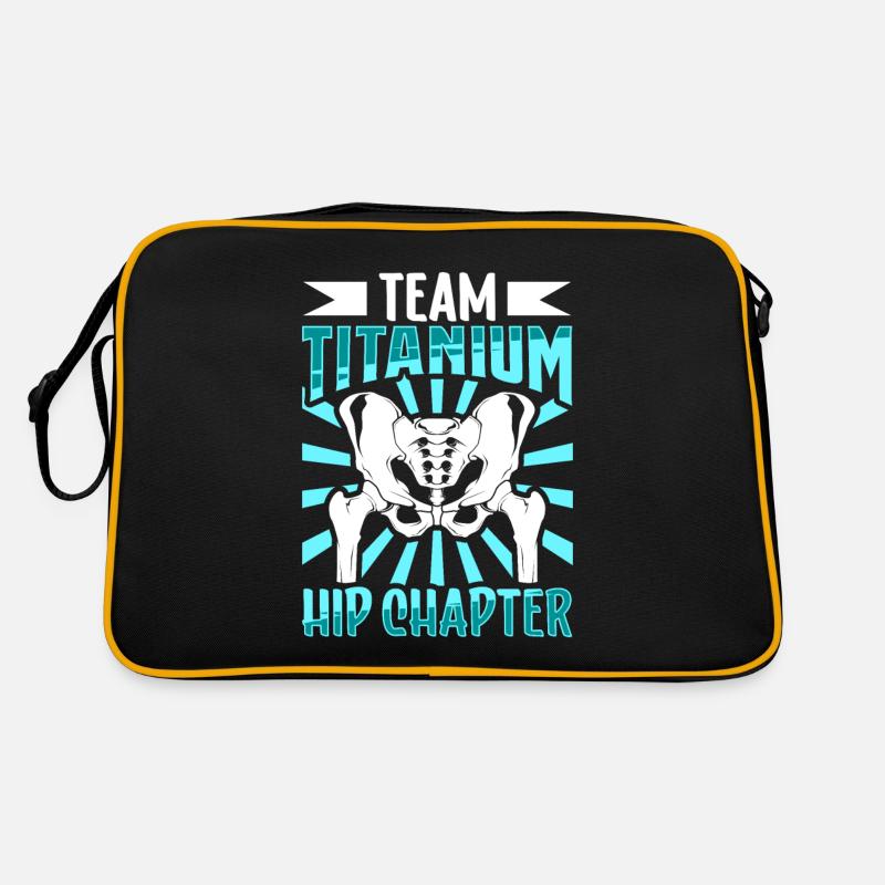 Team Titanium Hip Chapter - Hüft OP Retro Tasche