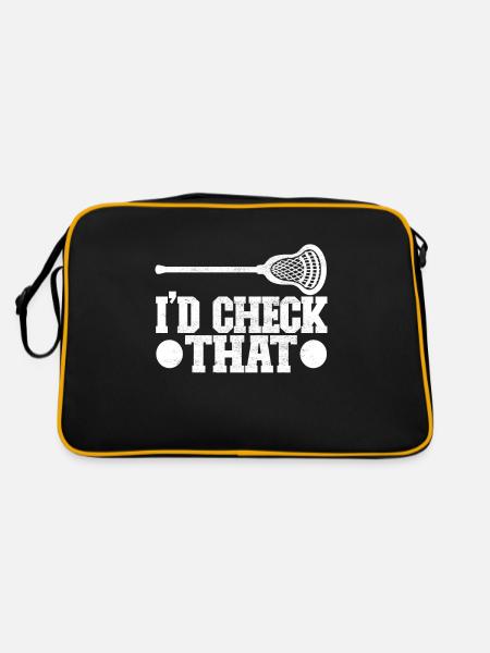 Lacrosse - Retro Tasche - Schwarz/Gold - Hinten