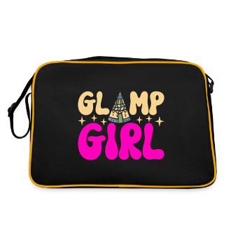 Glamping Glamper - Retro Tasche - Schwarz/Gold - Hinten