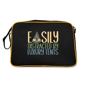 Glamping Glamper - Retro Tasche - Schwarz/Gold - Hinten