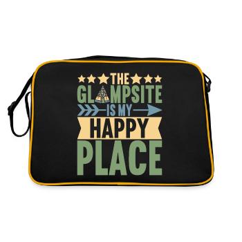 Glamping Glamper - Retro Tasche - Schwarz/Gold - Hinten