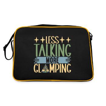 Glamping Glamper - Retro Tasche - Schwarz/Gold - Hinten